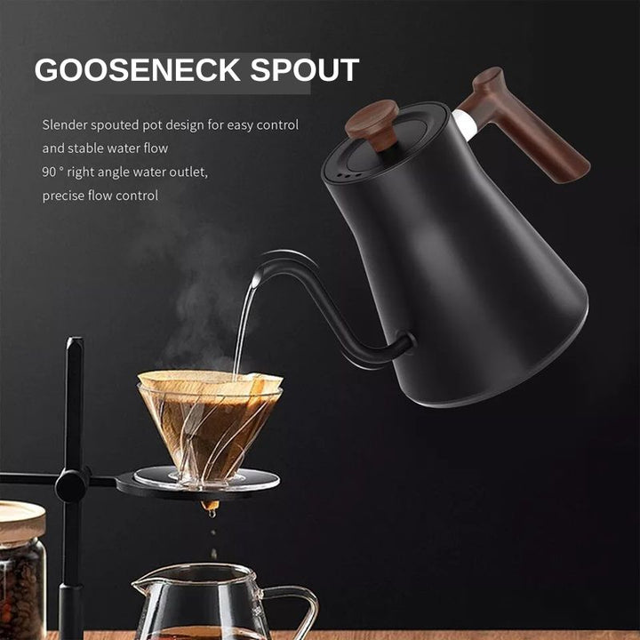 Electric Gooseneck Kettle with Temperature Control Smart Design