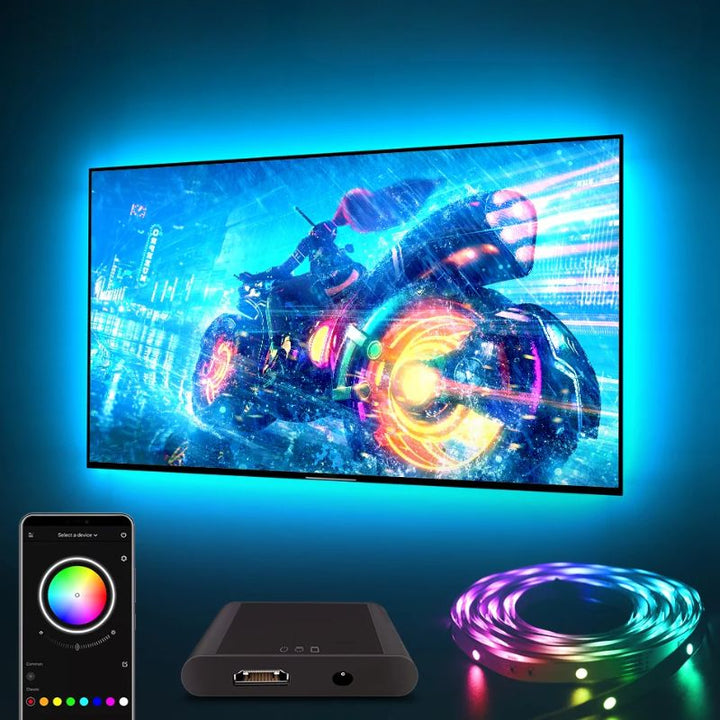 Smart LED TV Strips with Hdmi Sync Box - Lenila