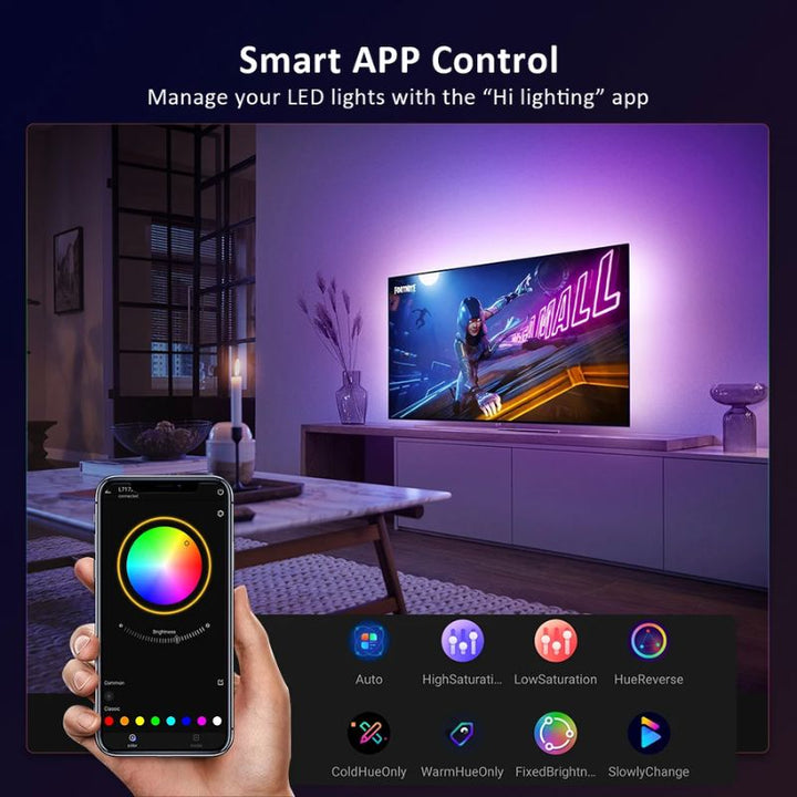 Smart LED TV Strips with Hdmi Sync Box