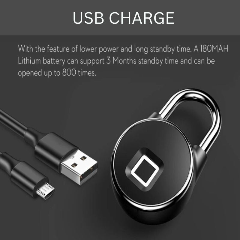 Smart Fingerprint Padlock with Bluetooth Connectivity