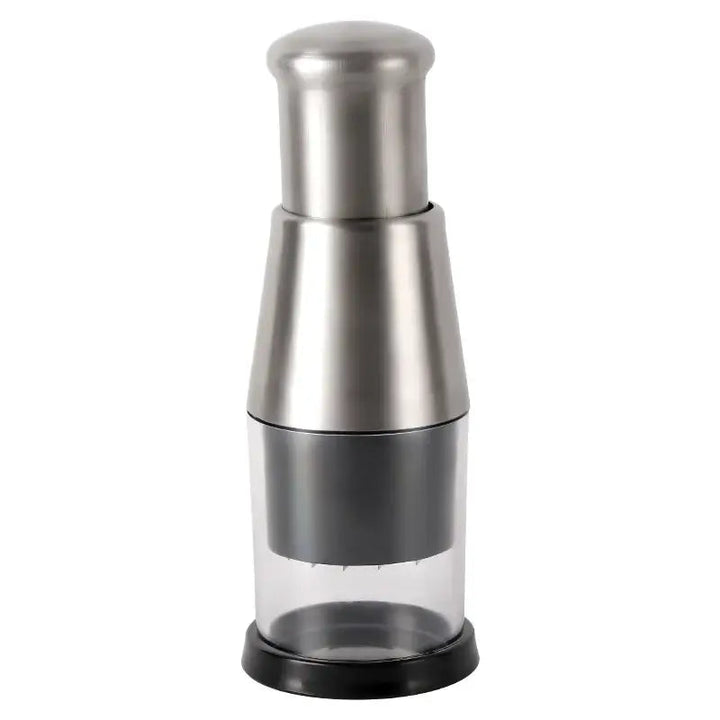 Stainless Steel Manual Food Chopper Enclosed Blade Design - Lenila