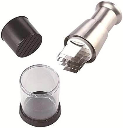 Stainless Steel Manual Food Chopper Enclosed Blade Design