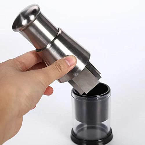 Stainless Steel Manual Food Chopper Enclosed Blade Design
