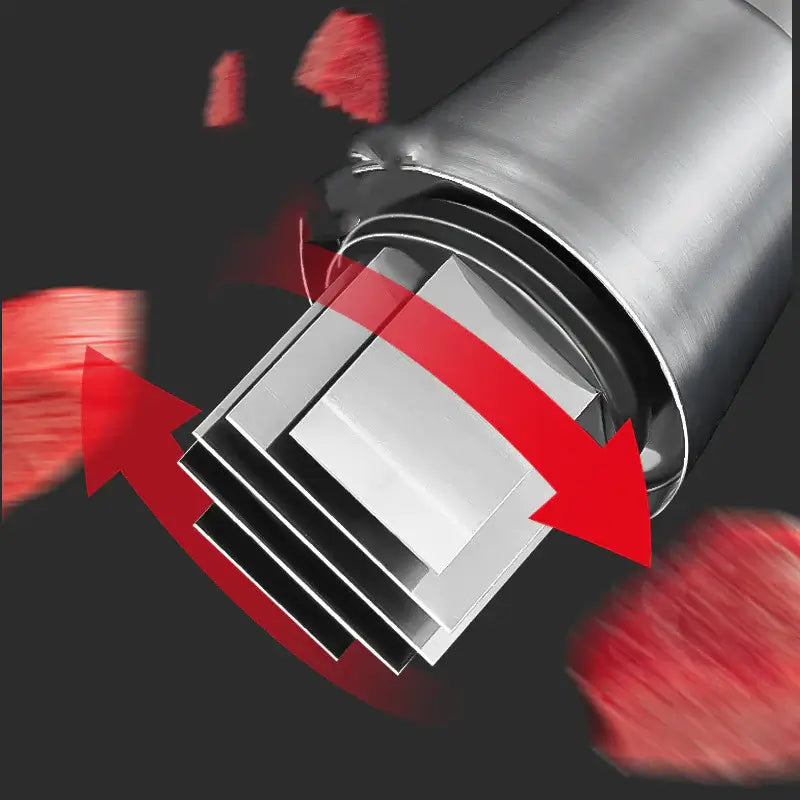 Stainless Steel Manual Food Chopper Enclosed Blade Design