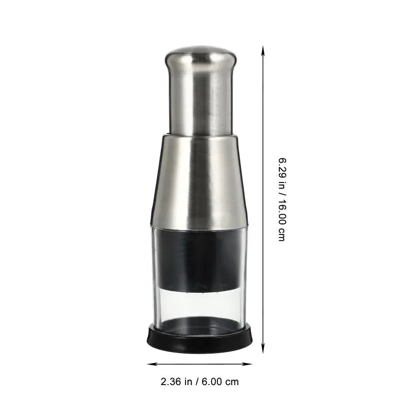 Stainless Steel Manual Food Chopper Enclosed Blade Design
