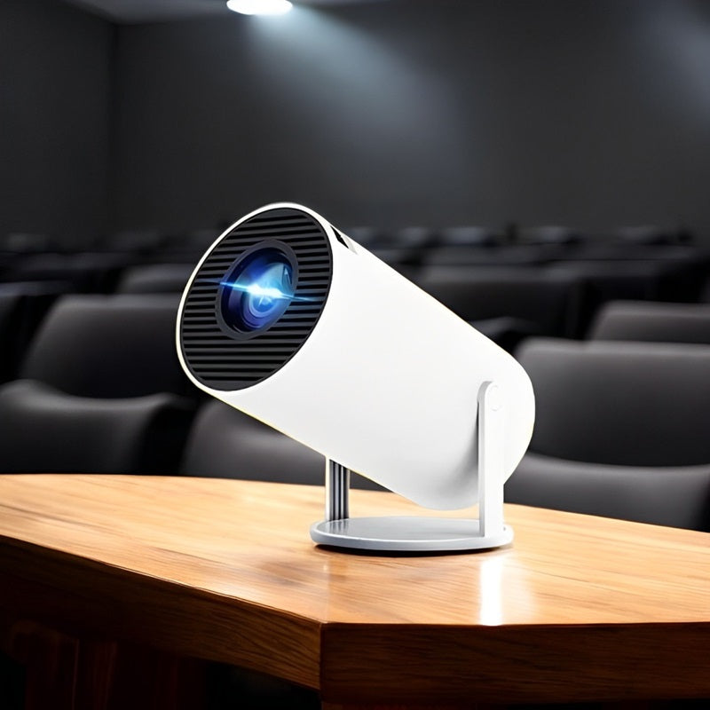 Smart 4K Mini Projector with Dual WiFi and Bluetooth Connectivity - Lenila