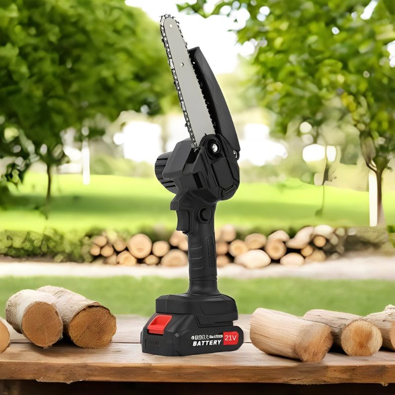 Electric Mini Chainsaw 6-Inch Compact Lightweight - Lenila