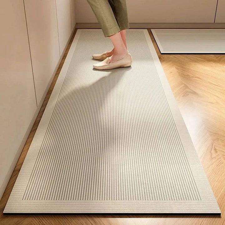 Cushioned Kitchen Floor Mat Mold Resistant Fabric Non-Slip Base - Lenila