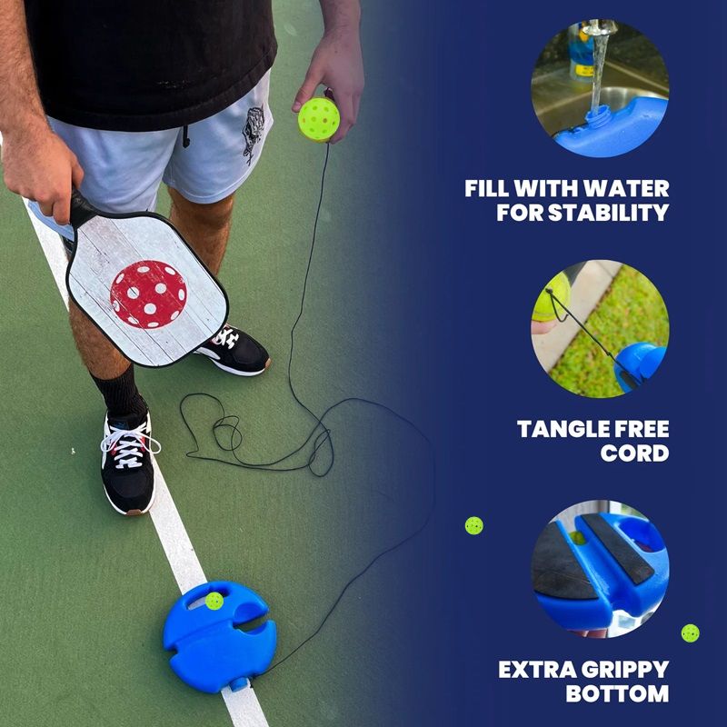 Pickleball Trainer with Luminous Feature and Extra-Grip Base
