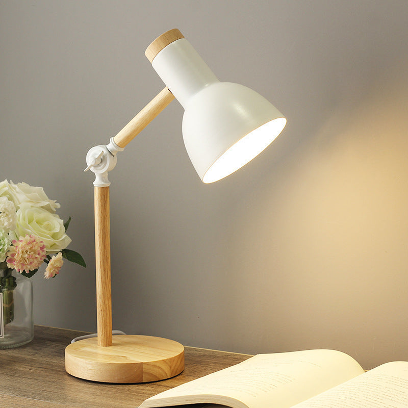 Adjustable Desk Lamp with Lever Arm and Directional Head Slim Base