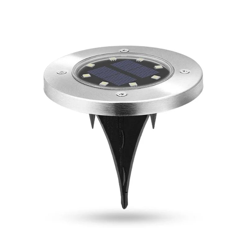 Outdoor Solar Path Lights Warm LED Rechargeable Battery Stake Mount - Lenila