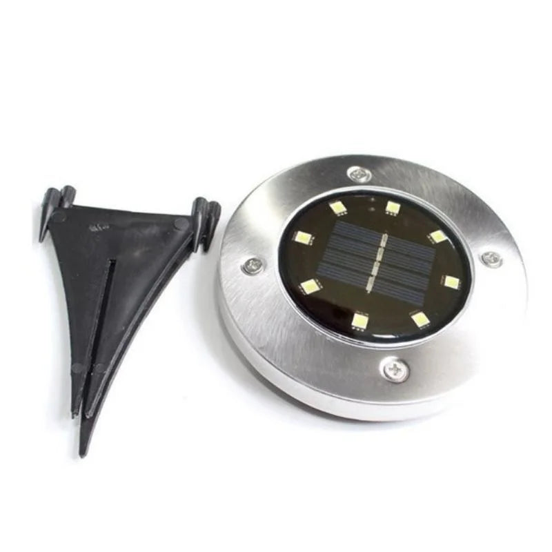 Outdoor Solar Path Lights Warm LED Rechargeable Battery Stake Mount