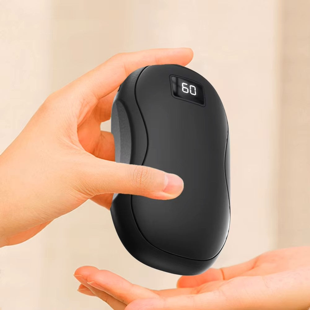 Portable Hand Warmer Power Bank with Digital Display Carbon Crystal - Lenila