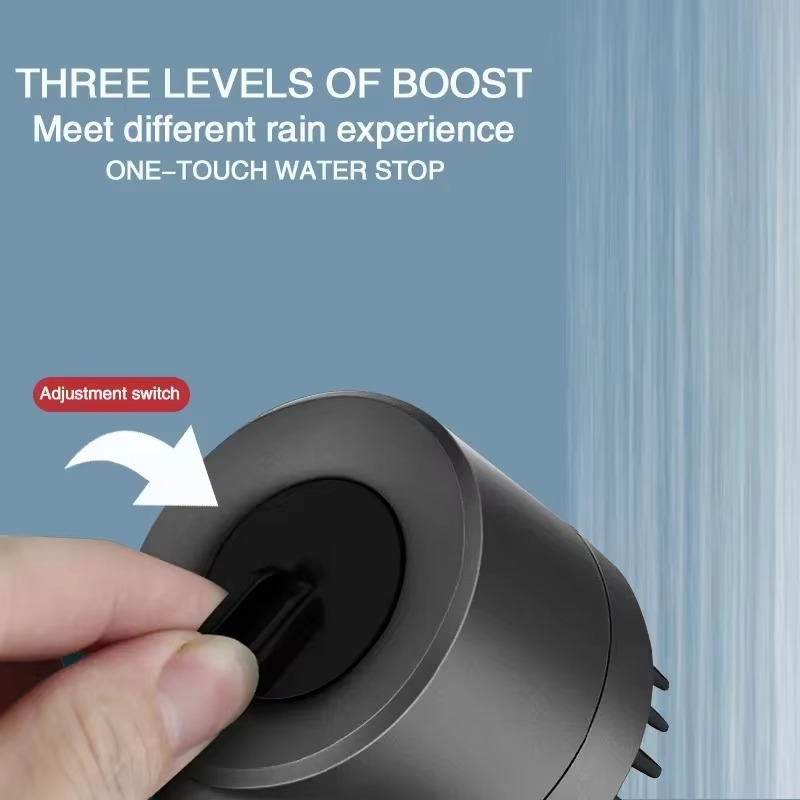 Rain Shower Head Water Filter Detachable Massage Brush
