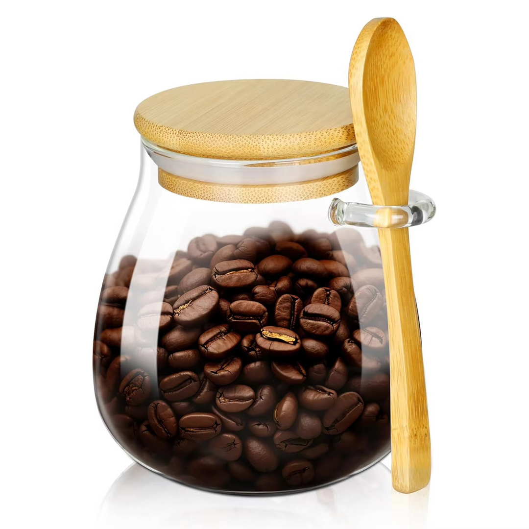 Glass Storage Jar Airtight Lid Food-Safe 1.5L - Lenila