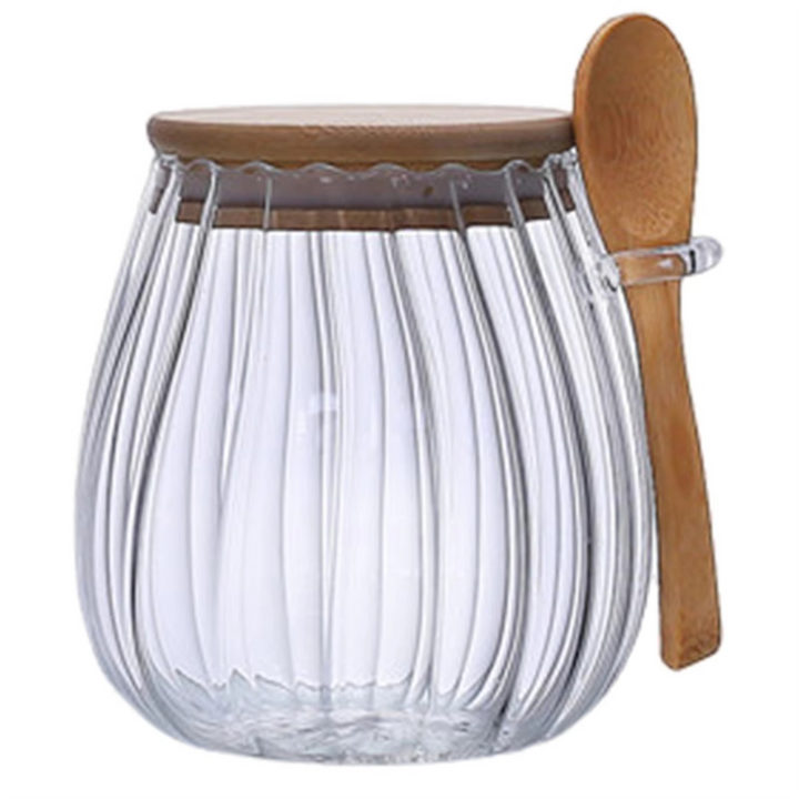Glass Storage Jar Airtight Lid Food-Safe 1.5L