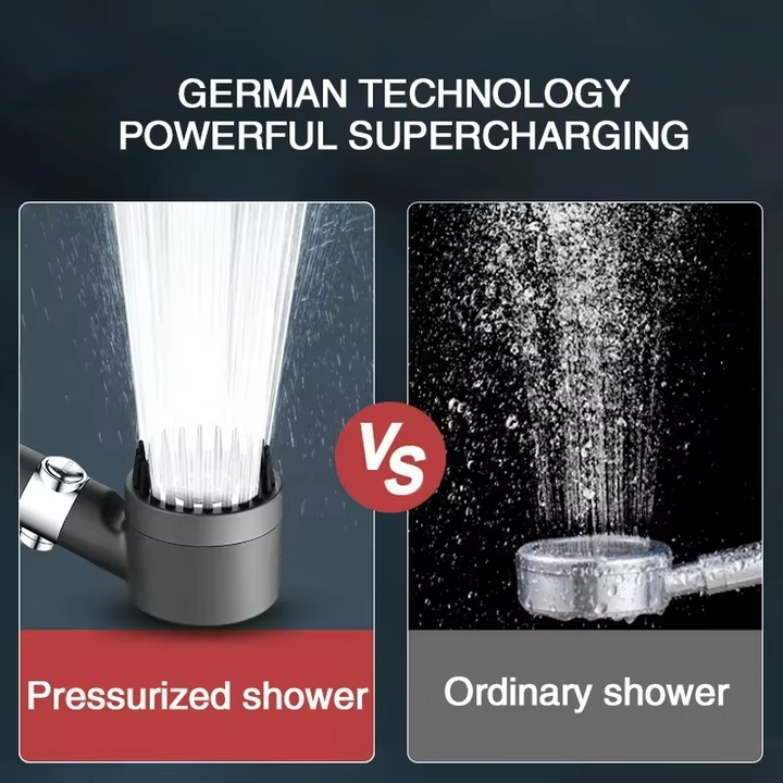 Rain Shower Head Water Filter Detachable Massage Brush