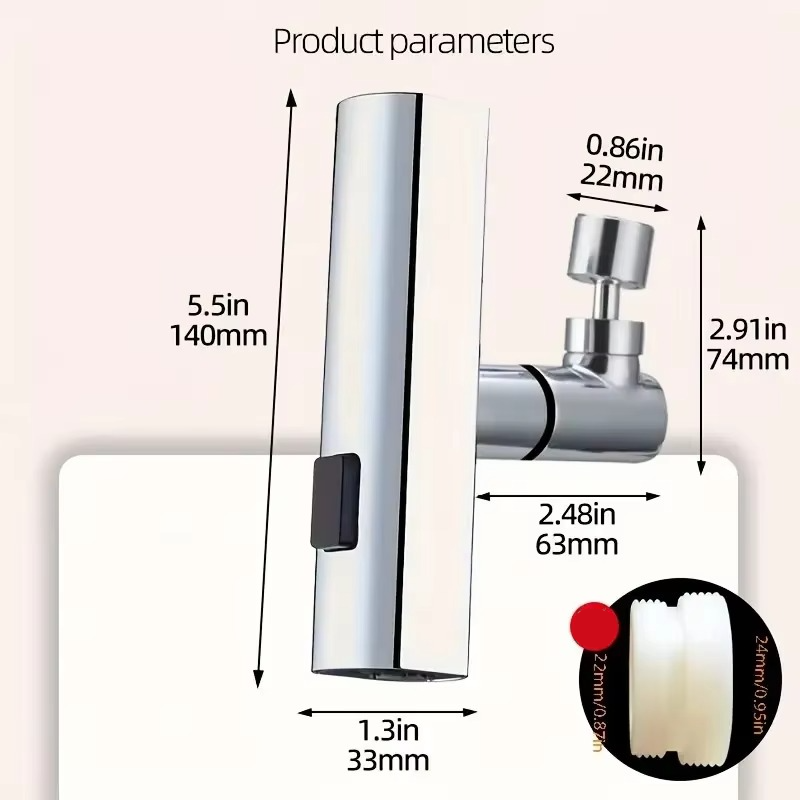 Faucet Flow Adapter Splash Control Focused Stream