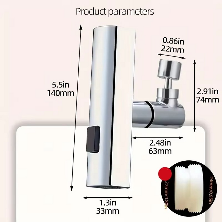 Faucet Flow Adapter Splash Control Focused Stream