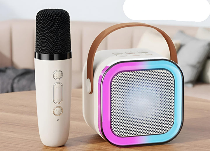 Portable Karaoke Machine with Dual Wireless Microphones Rechargeable