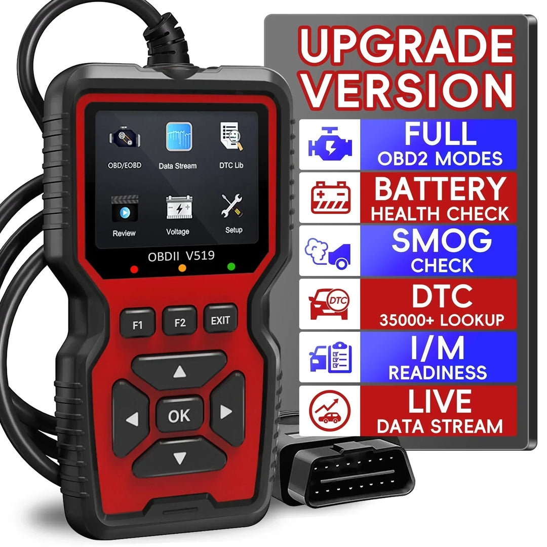 Diagnostic Code Reader with Live Data and Freeze Frame for Vehicles