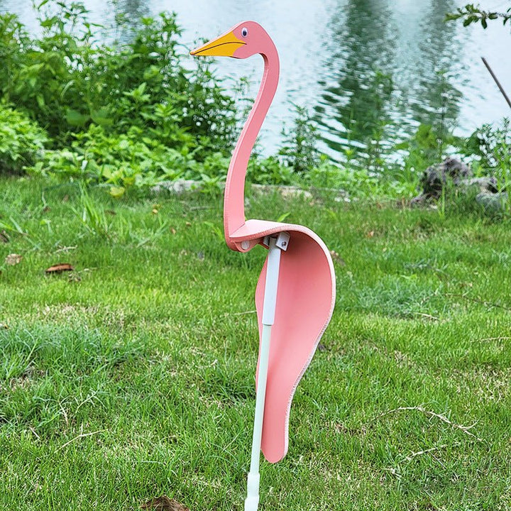 Garden Spinning Bird Ornament Stainless Steel Body Swivel Hook