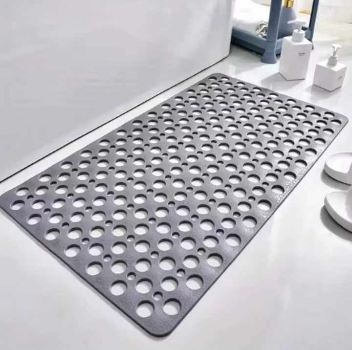 Textured Shower Mat Suction Cup Base With Drainage Holes