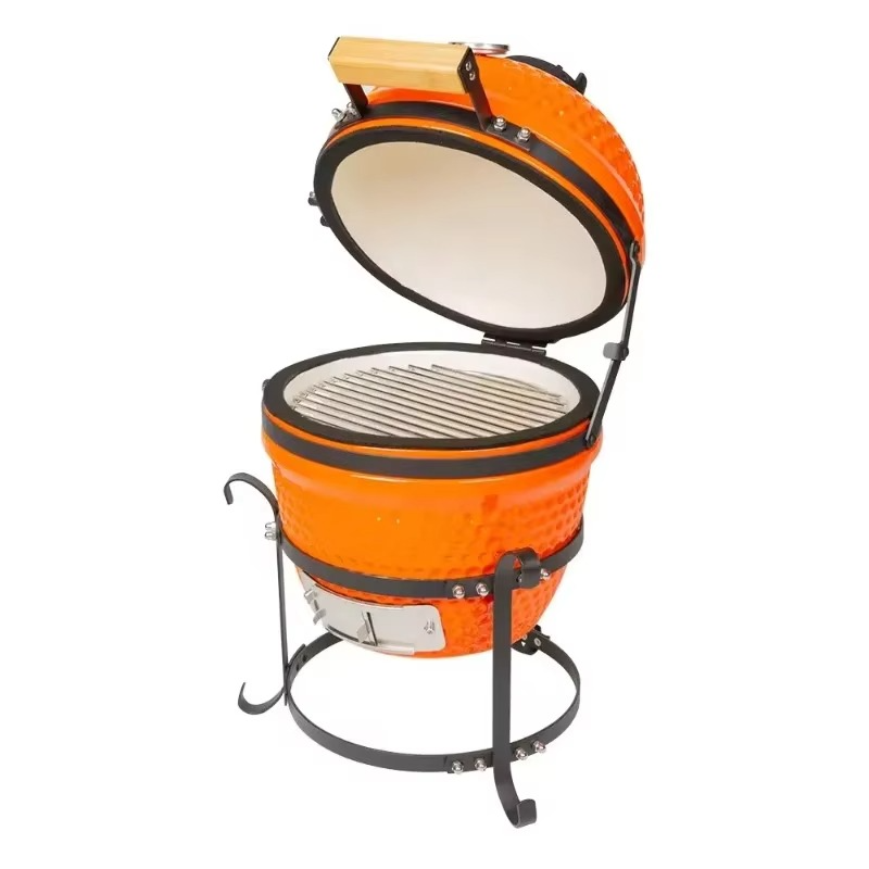 Ceramic Charcoal Grill 13-Inch Outdoor - Lenila
