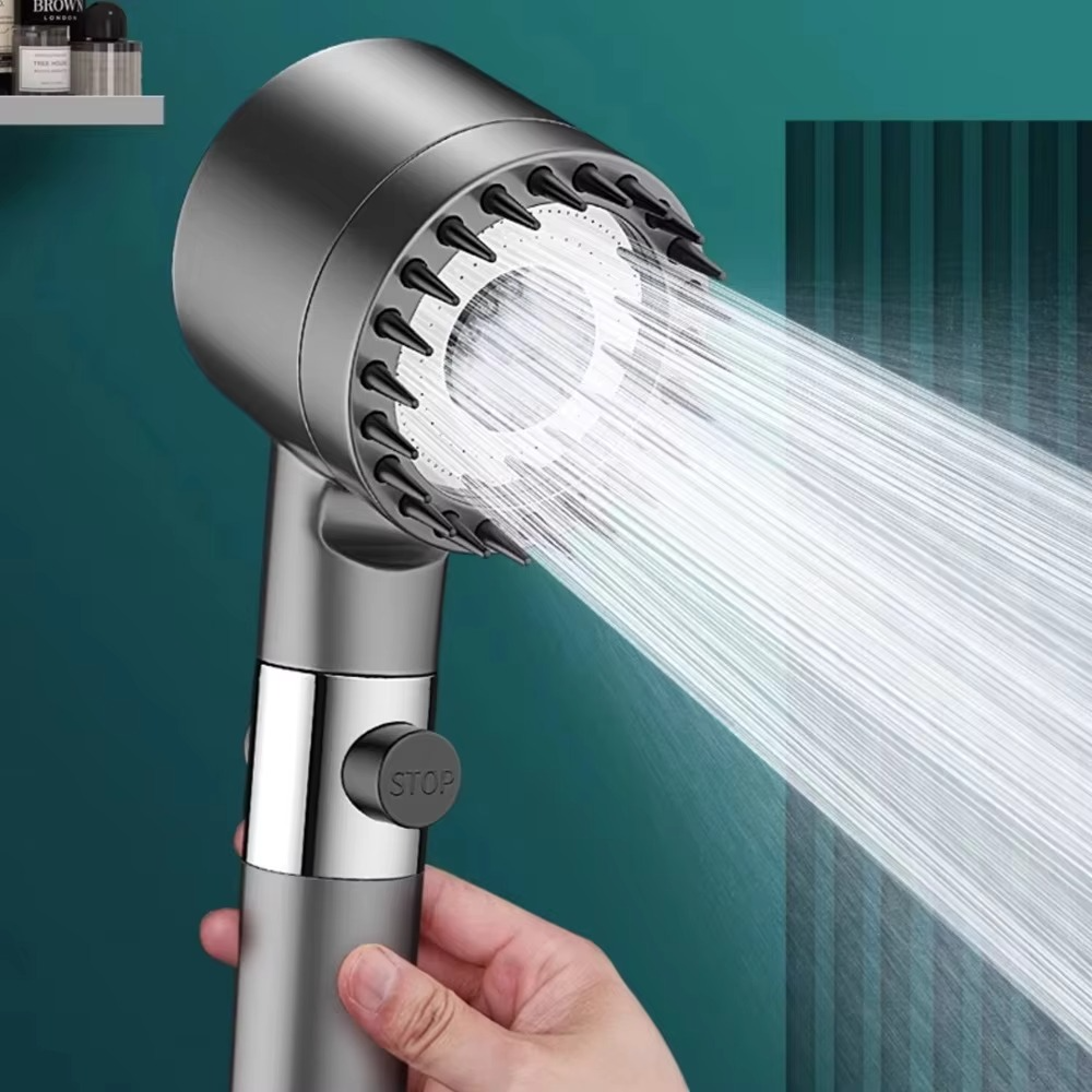 Rain Shower Head Water Filter Detachable Massage Brush - Lenila