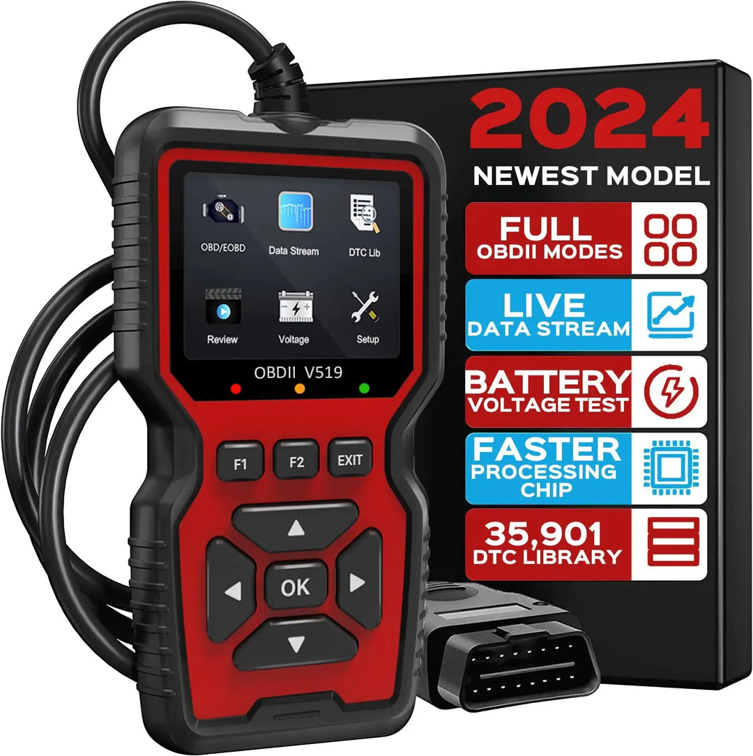 Diagnostic Code Reader with Live Data and Freeze Frame for Vehicles