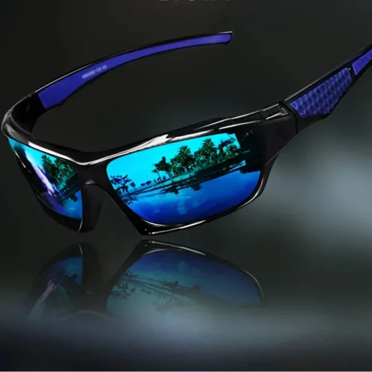 Round Sunglasses Metal Frame Polarized UV Protection