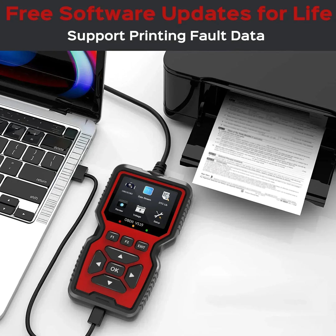 Diagnostic Code Reader with Live Data and Freeze Frame for Vehicles