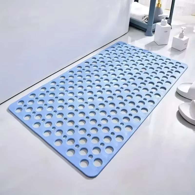 Textured Shower Mat Suction Cup Base With Drainage Holes