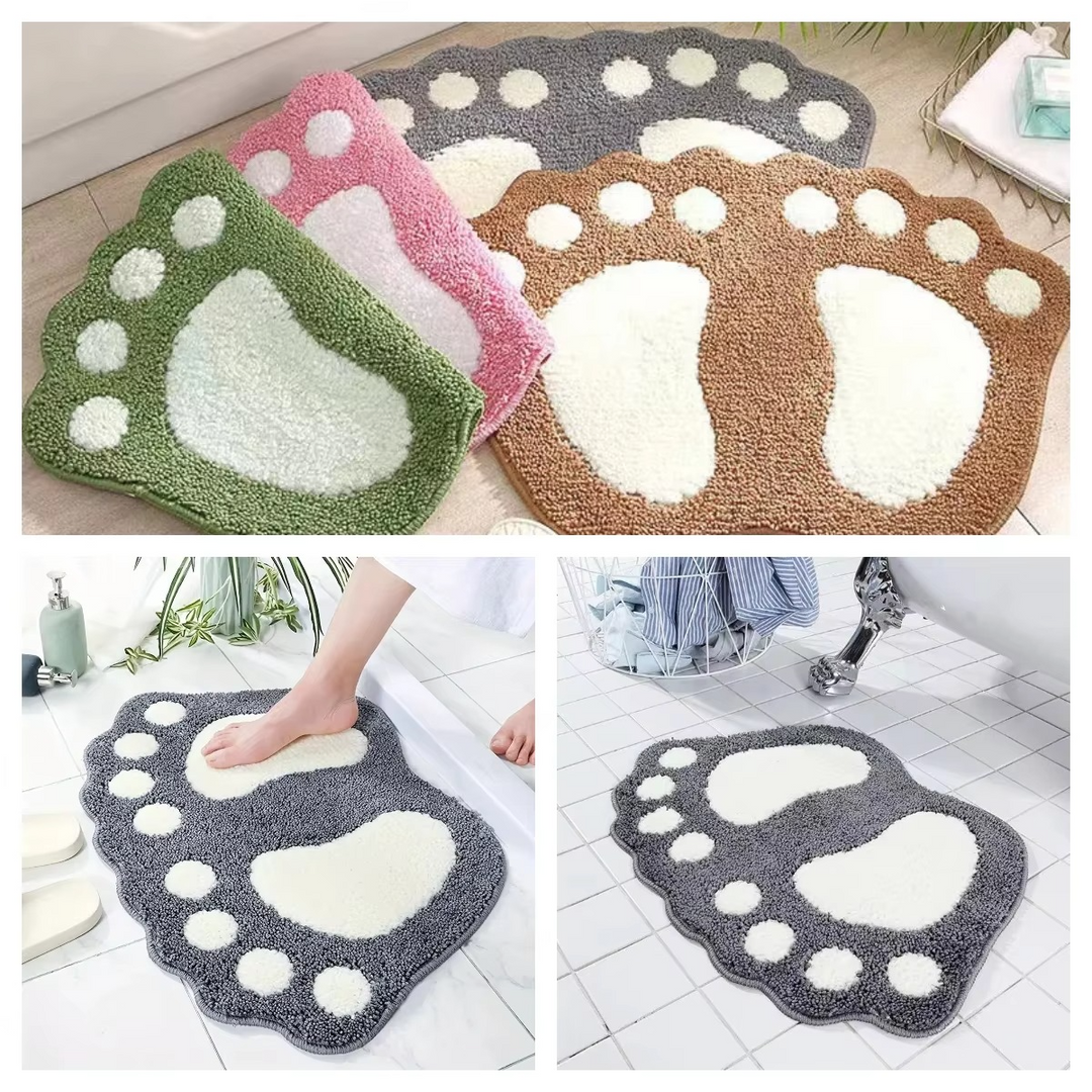 Microfiber Bath Mat Textured Non-Slip Backing Quick Dry