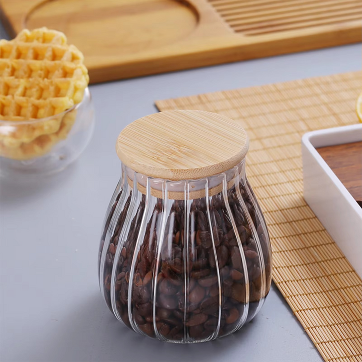 Glass Storage Jar Airtight Lid Food-Safe 1.5L