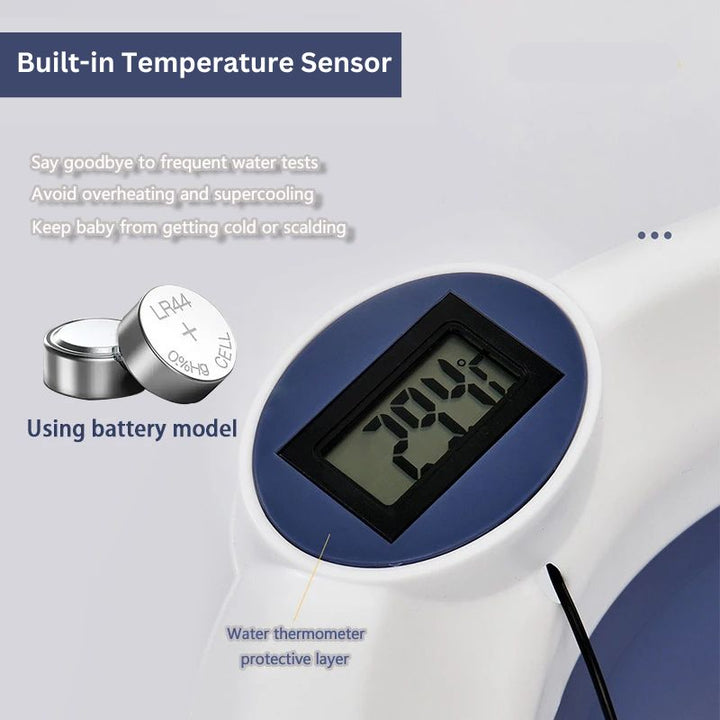 Baby Bath Tub with Thermometer Feature