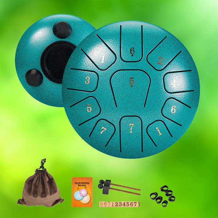 Steel Tongue Drum Musical Instrument with Notes - Lenila