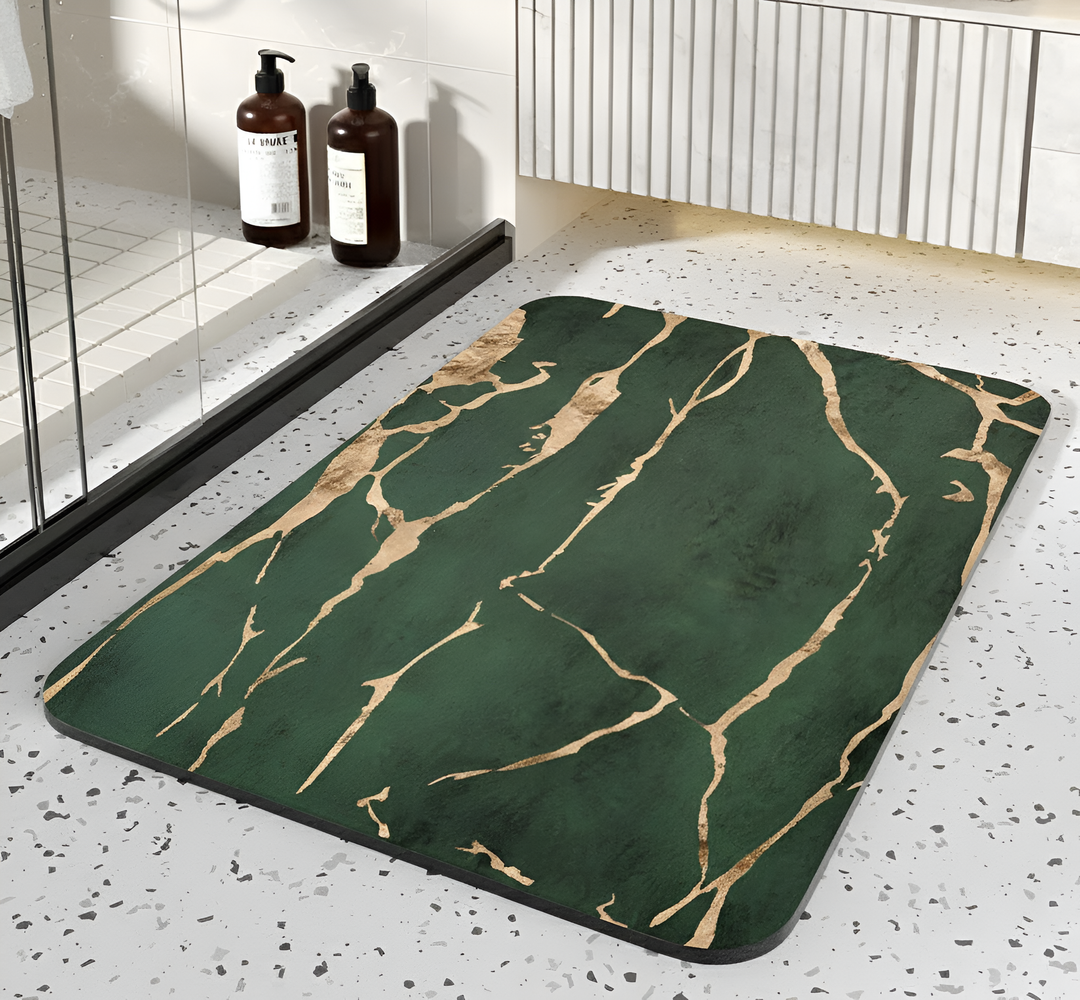 Absorbent Diatom Stone Bath Mat Non-Slip Rubber Base