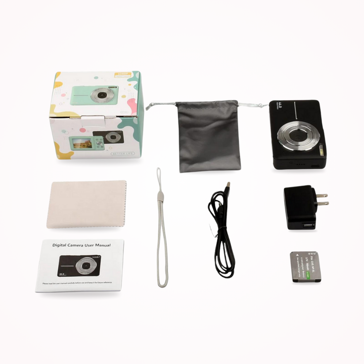 Vintage digital camera with 1080p and 32 GB SD card video recording - Lightweight and portable retro photography camera 2