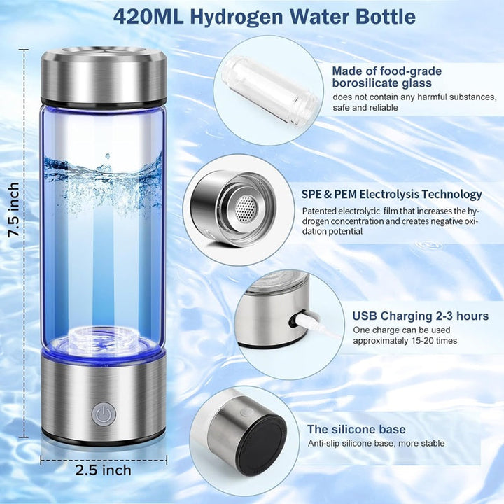 Insulated Water Bottle with Hydro Generator Feature