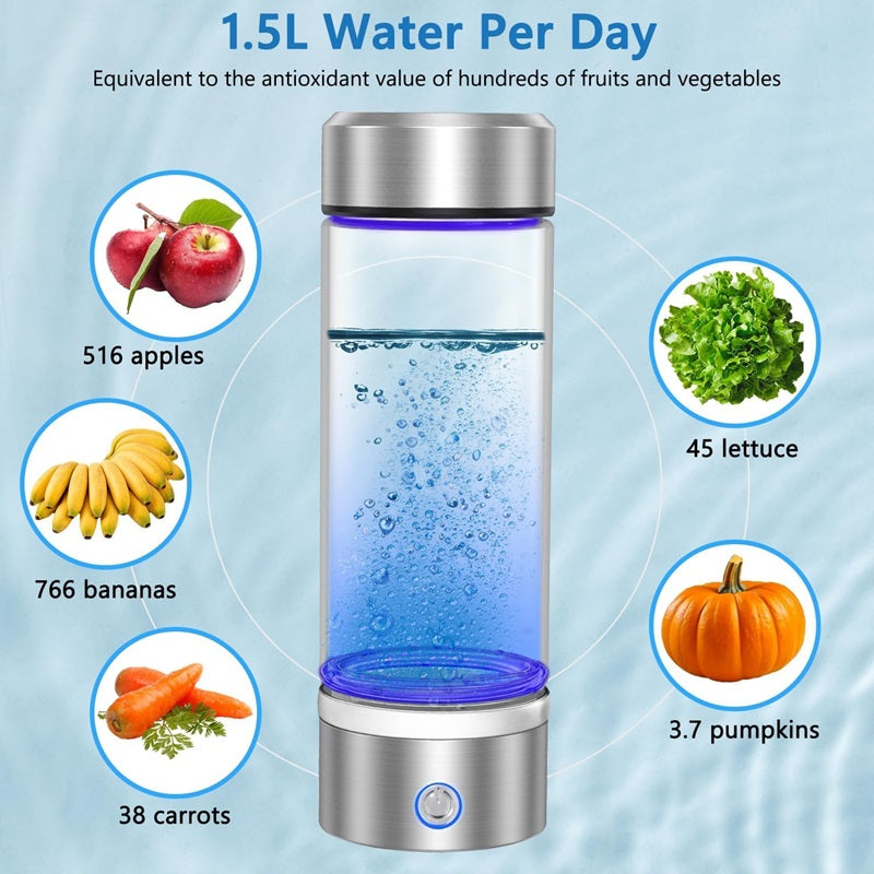 Insulated Water Bottle with Hydro Generator Feature