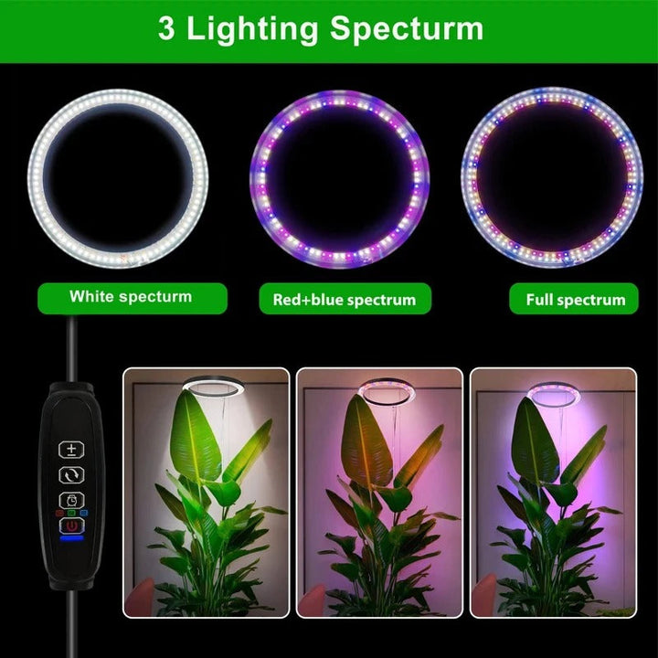 Full Spectrum LED Grow with Telescoping Stand Adjustable Brightness