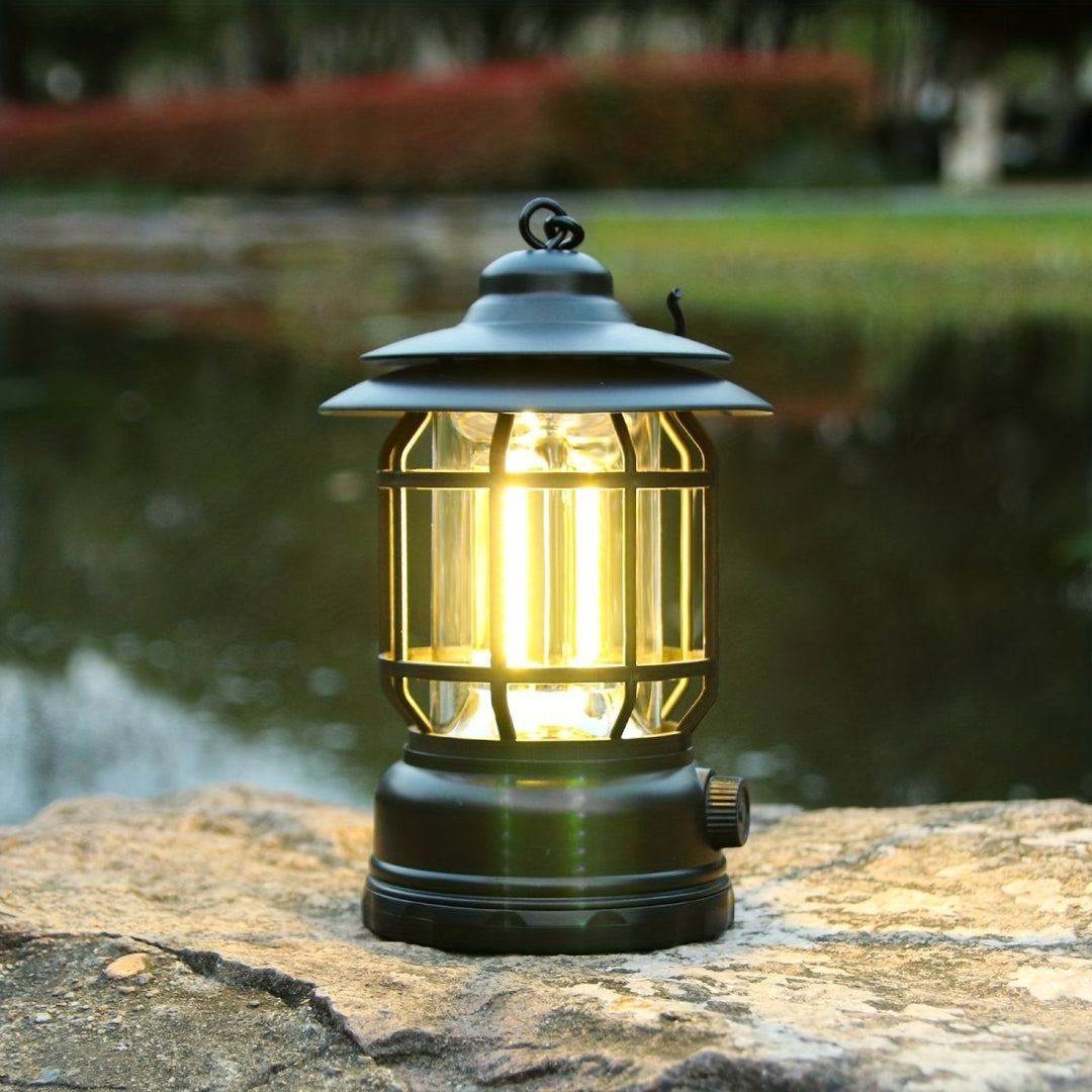 Rechargeable Camping Lantern with Adjustable Brightness and Touch - Lenila
