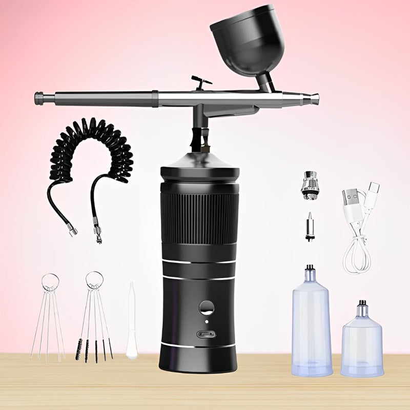 Cordless Mini Airbrush Kit Portable Compressor