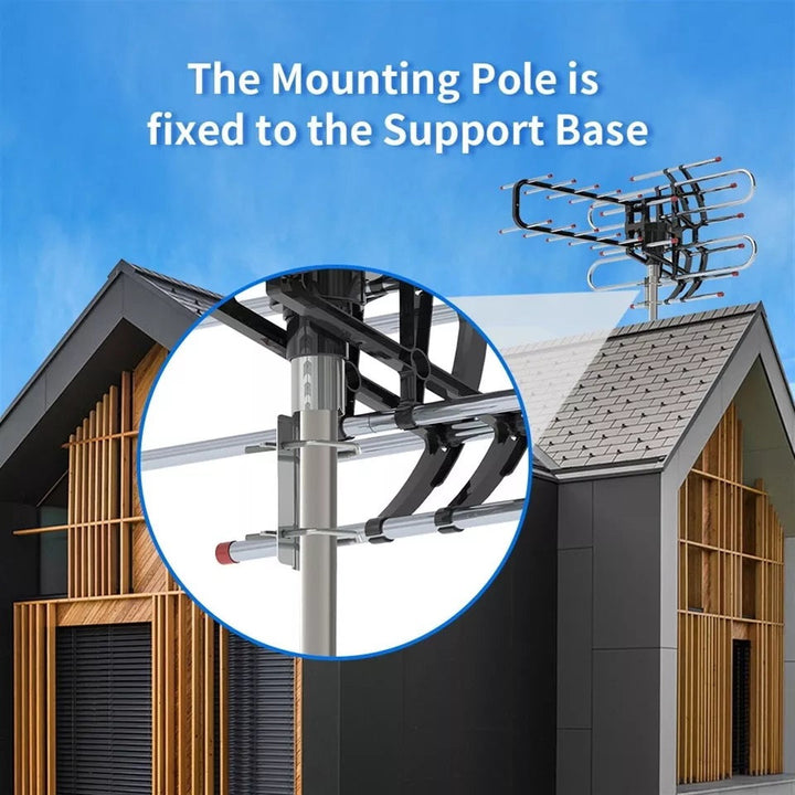 Outdoor TV Antenna with HD Signal Booster Long Range