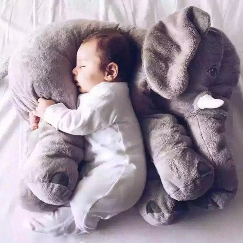 Kids Plush Elephant Pillow Soft Huggable Design