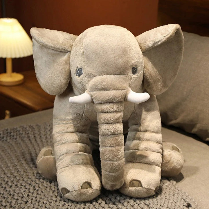 Kids Plush Elephant Pillow Soft Huggable Design