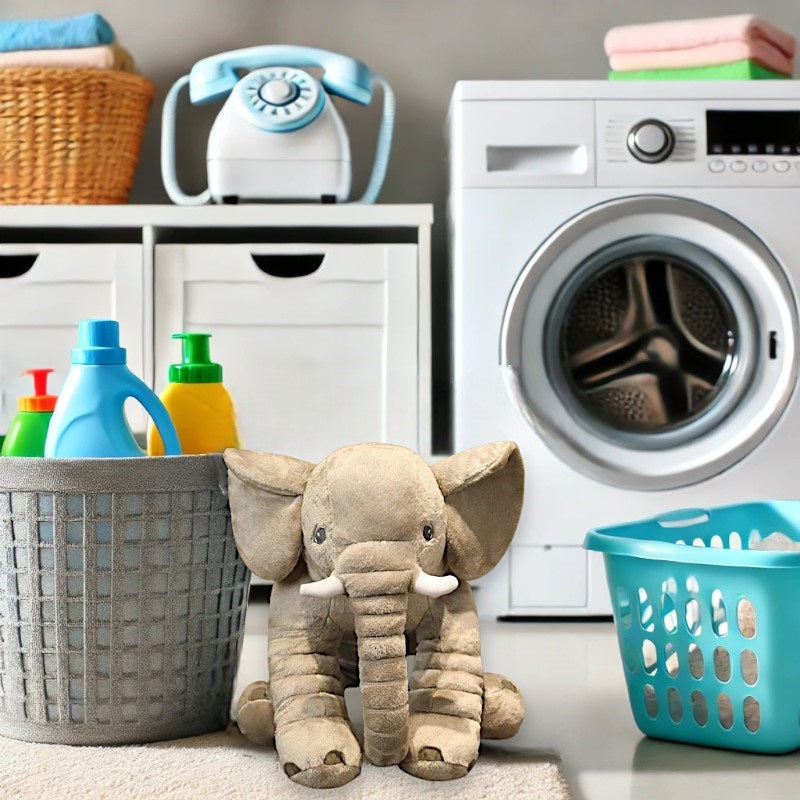 Kids Plush Elephant Pillow Soft Huggable Design
