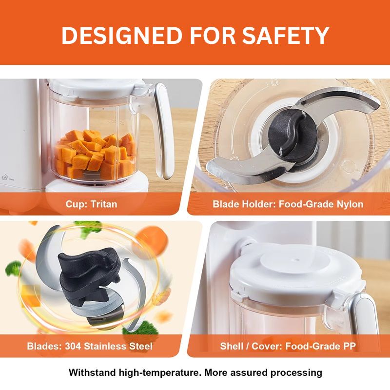 Baby Food Maker Multi-Function Advanced Safety Features