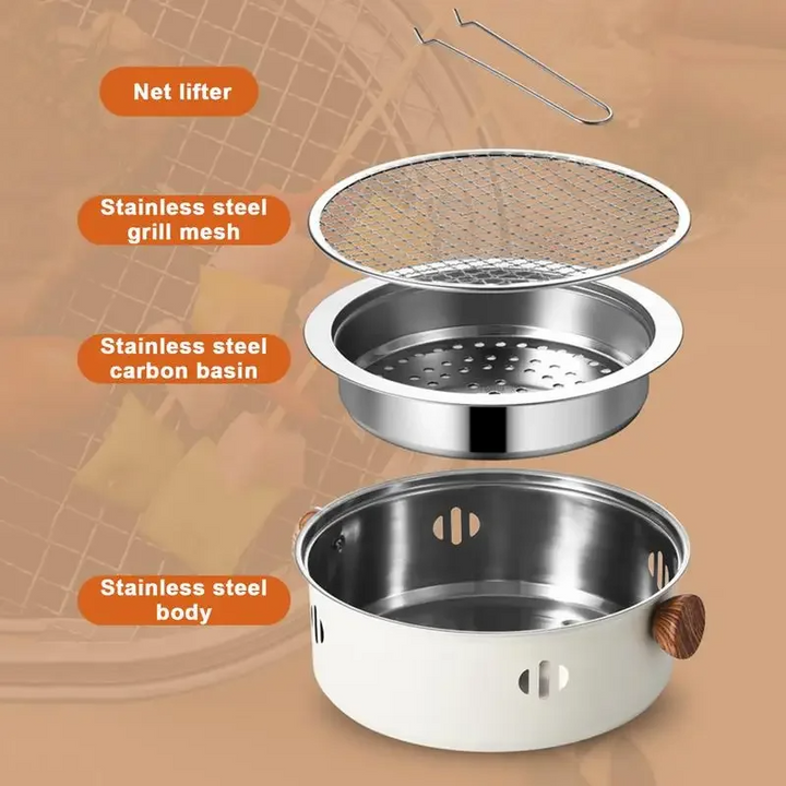 Portable Barbecue Grill Compact Lightweight Design